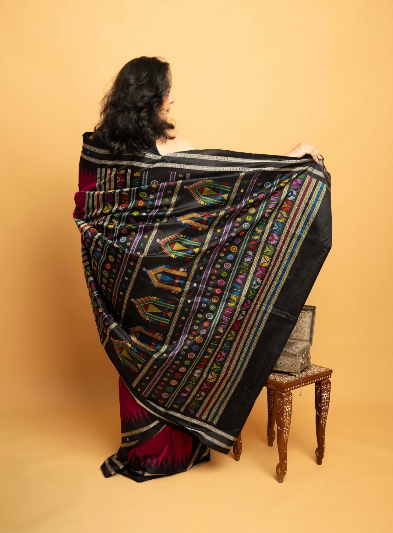 Gulabi Dolabedi: Pink Dolabedi Silk Saree