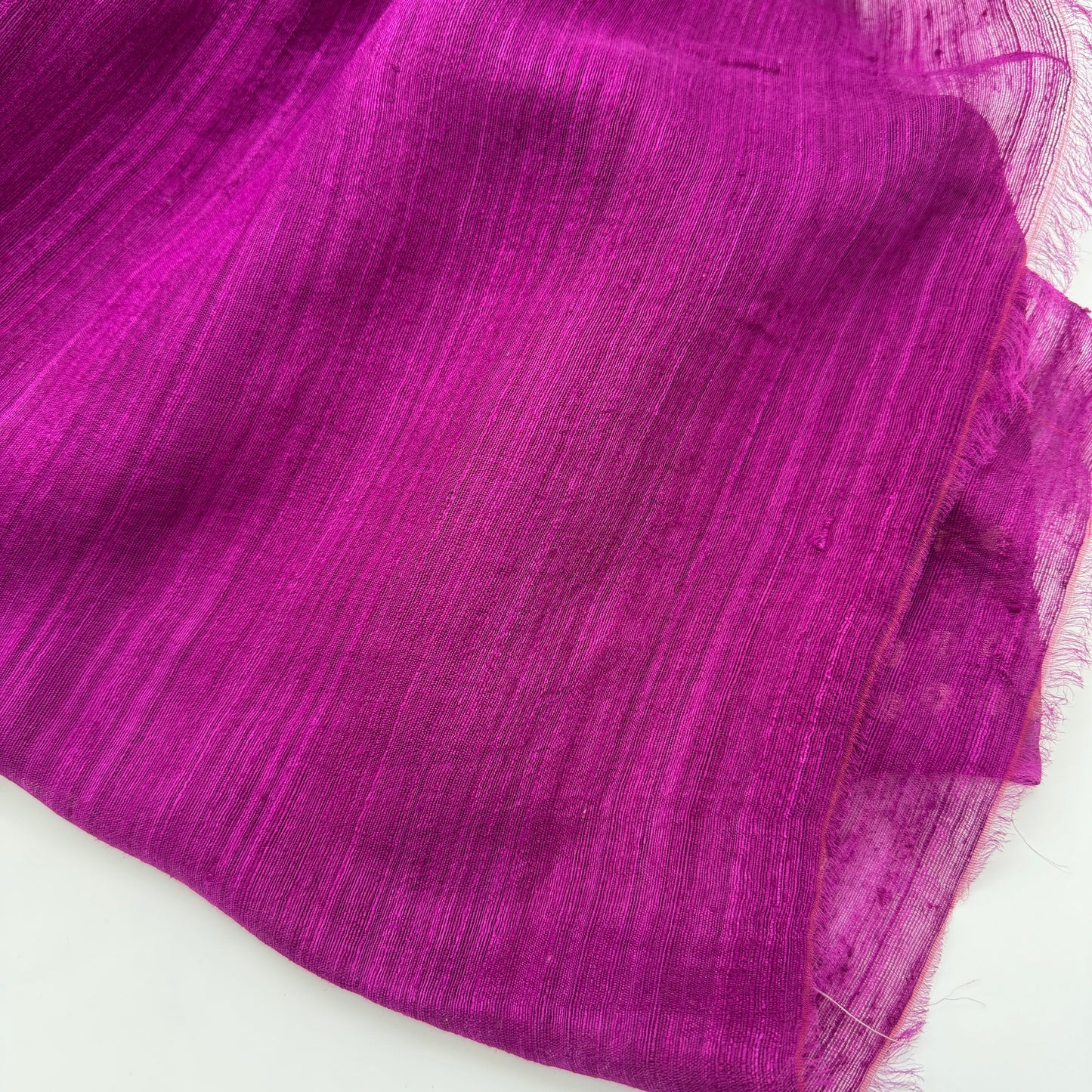 Lavanya: Purple Handwoven Crushed Tissue Saree with Sequins