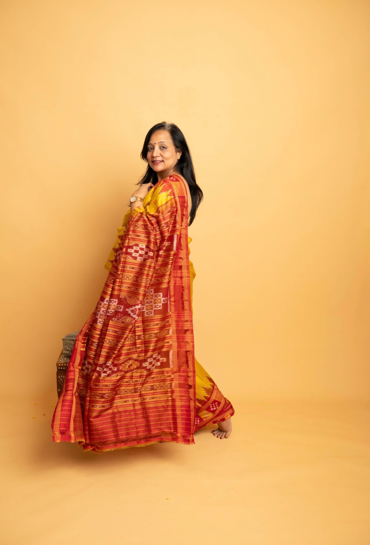 Anwesha: Sambalpuri Ikkat silk saree