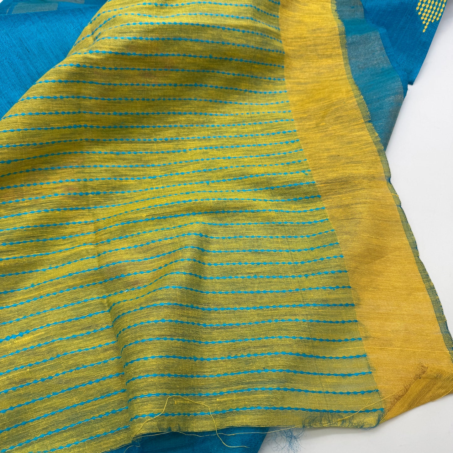Ashima: Blue Handwoven Ghicha Silk Saree