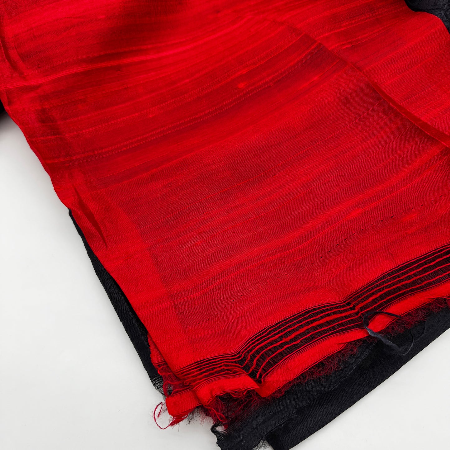 Ragini: Black Silk Saree with Contrast Red Blouse
