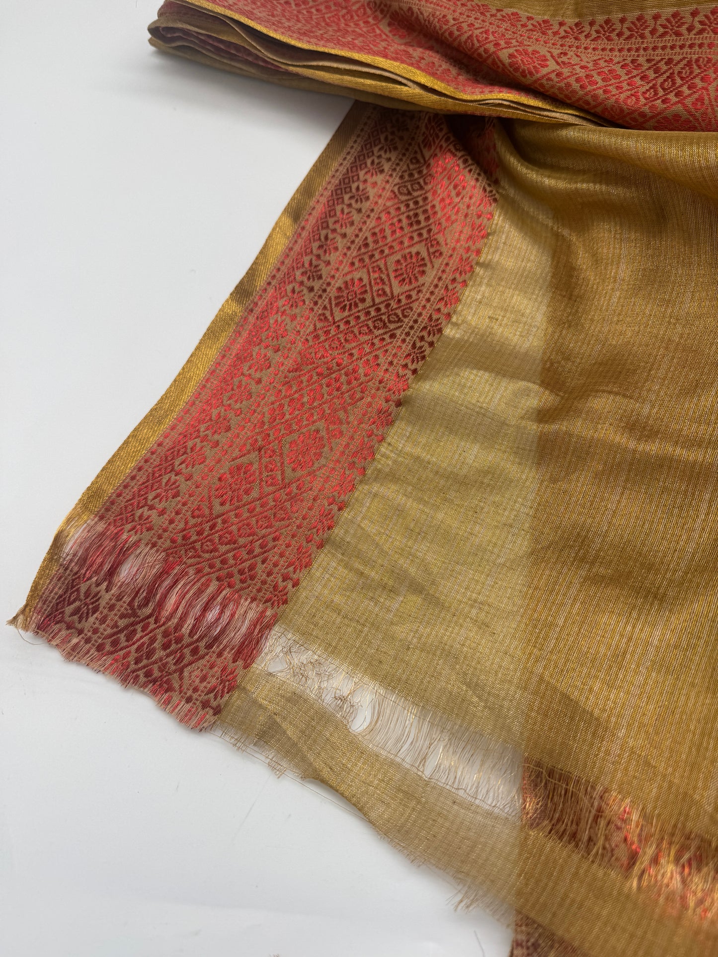 Suryalekha: Gold Tissue Silk Saree