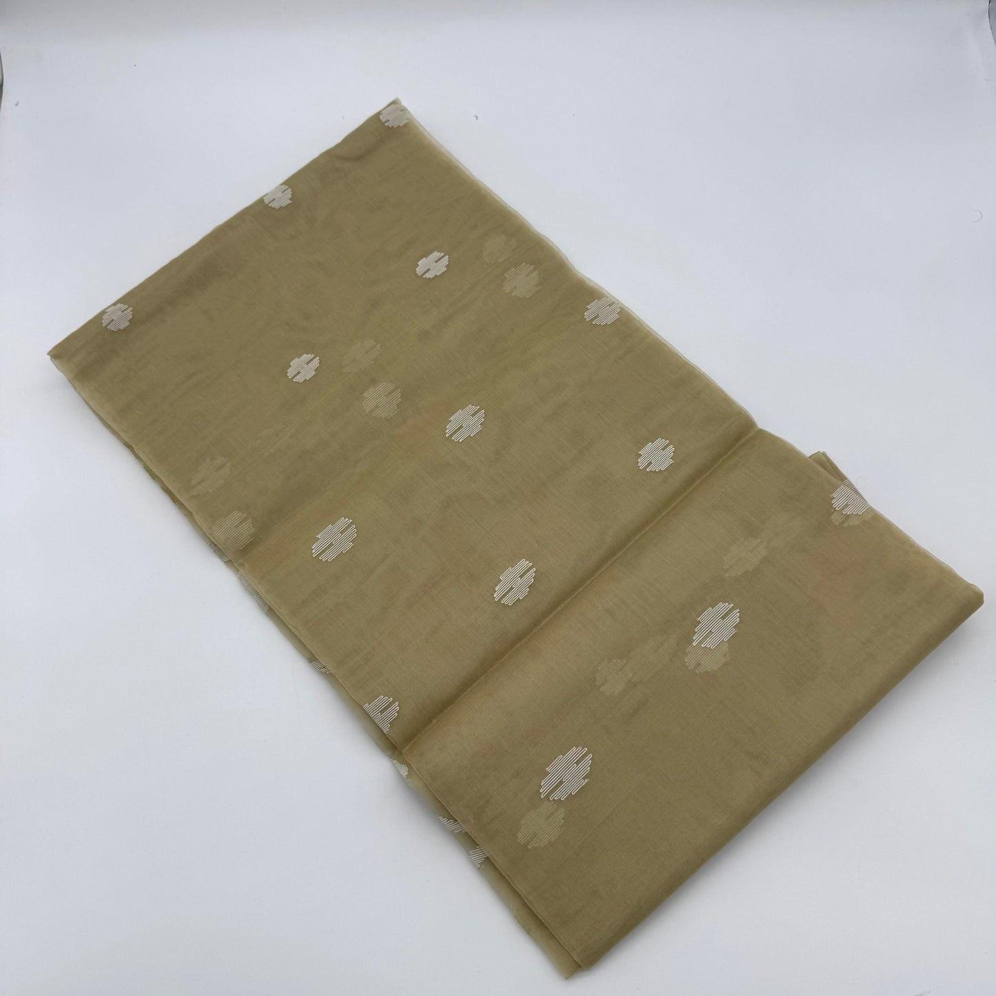 BEIGE MUSLIN JAMDANI SAREE