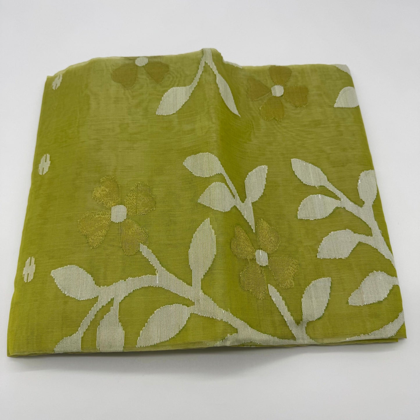 GREEN MUSLIN JAMDANI SAREE