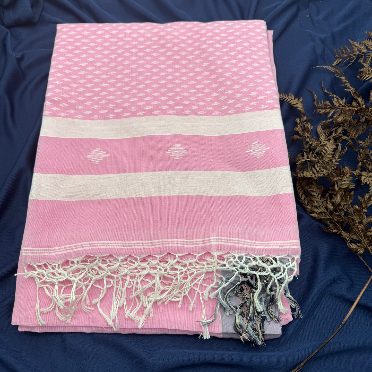 Golapi - Pink Assam Handloom Cotton Saree