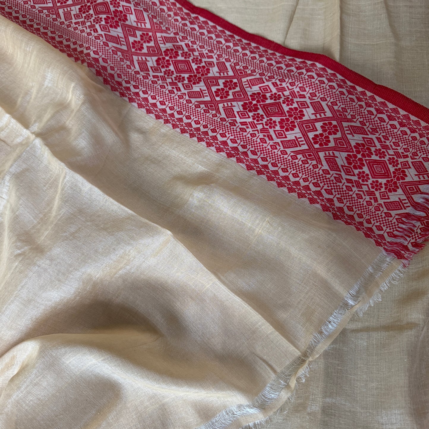 Rang-Riti: Tussar Silk Saree with Assamese Motifs