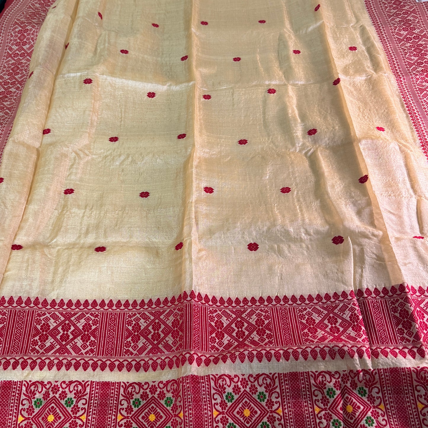 Rang-Riti: Tussar Silk Saree with Assamese Motifs