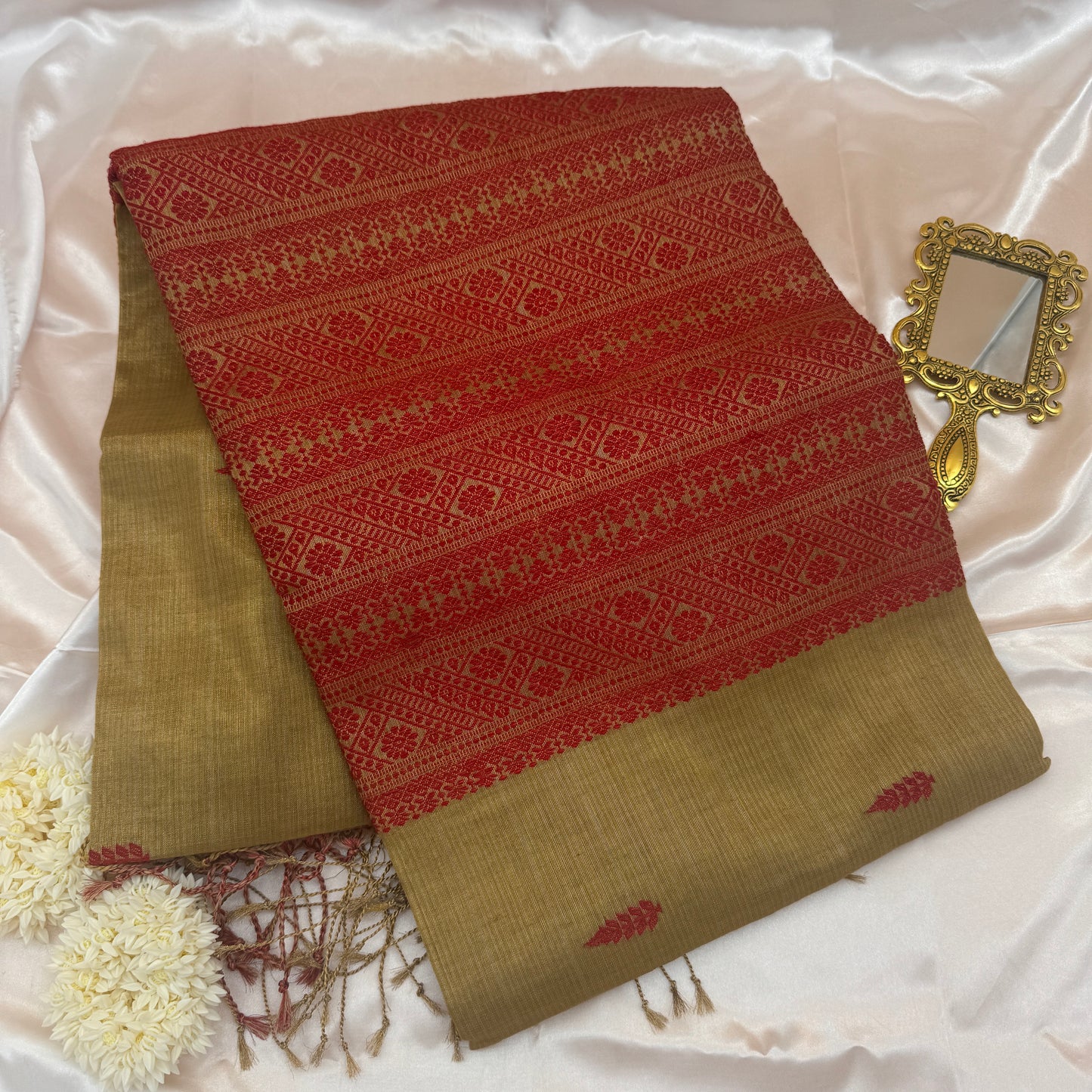 Suryalekha: Gold Tissue Silk Saree