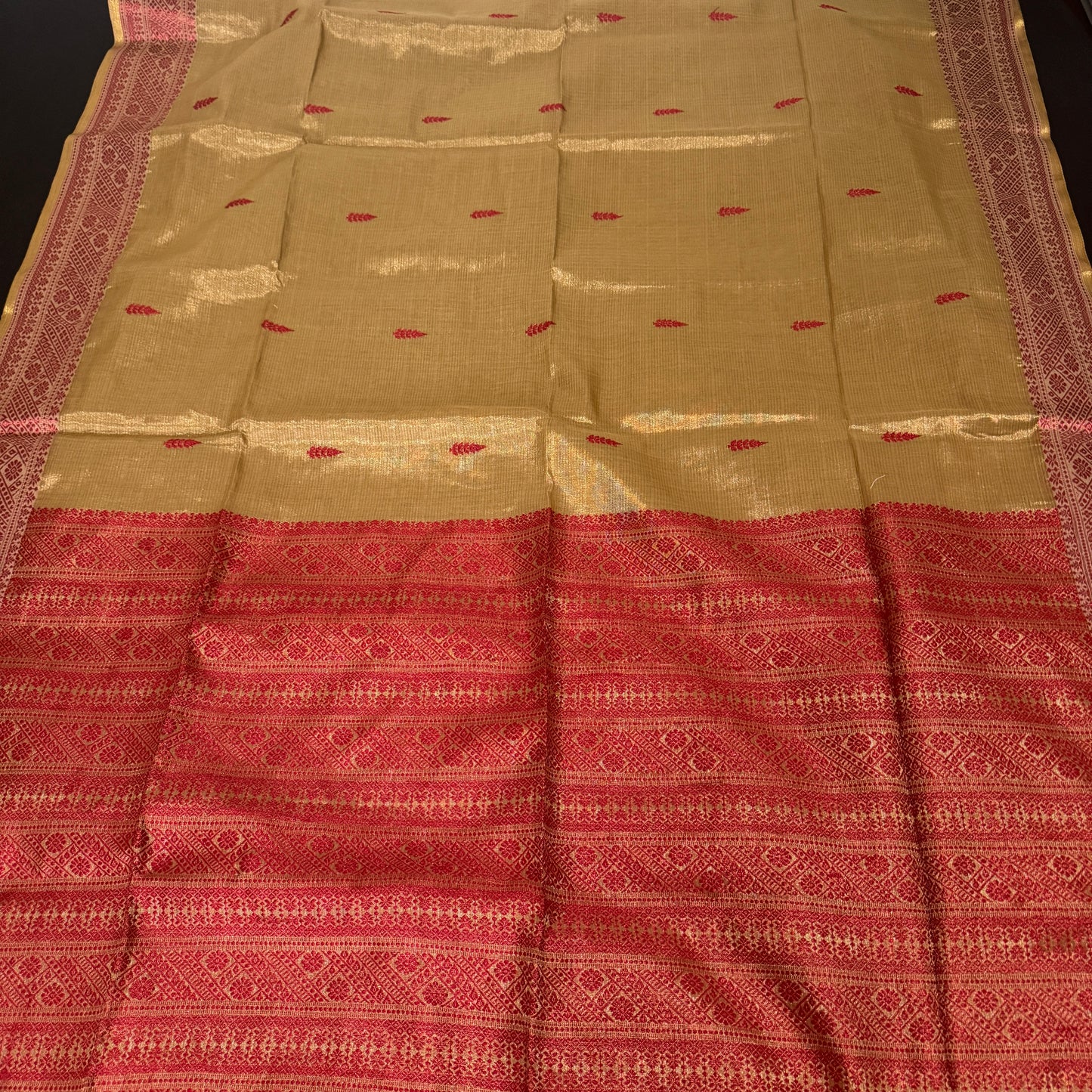 Suryalekha: Gold Tissue Silk Saree
