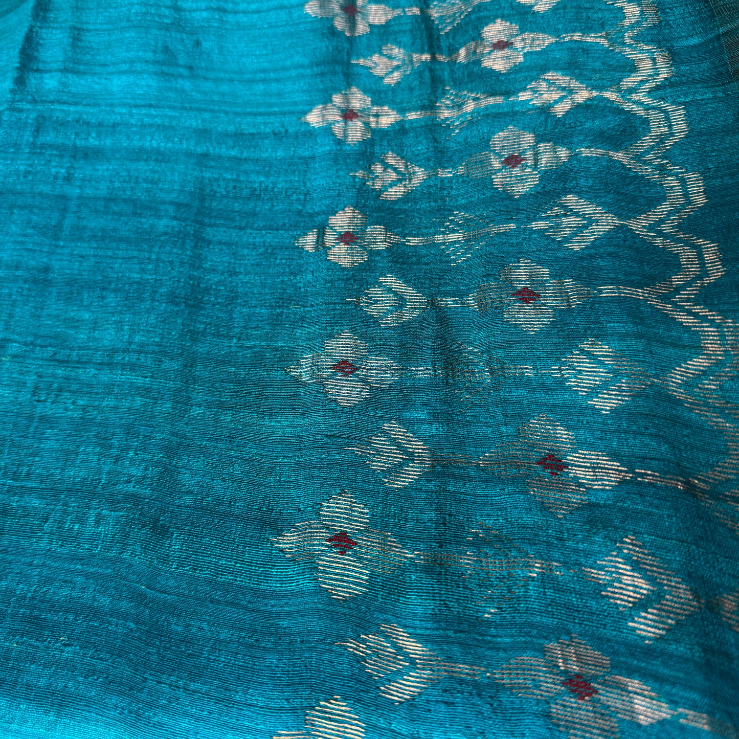 Neelanjana: Blue Handwoven Matka Silk Saree