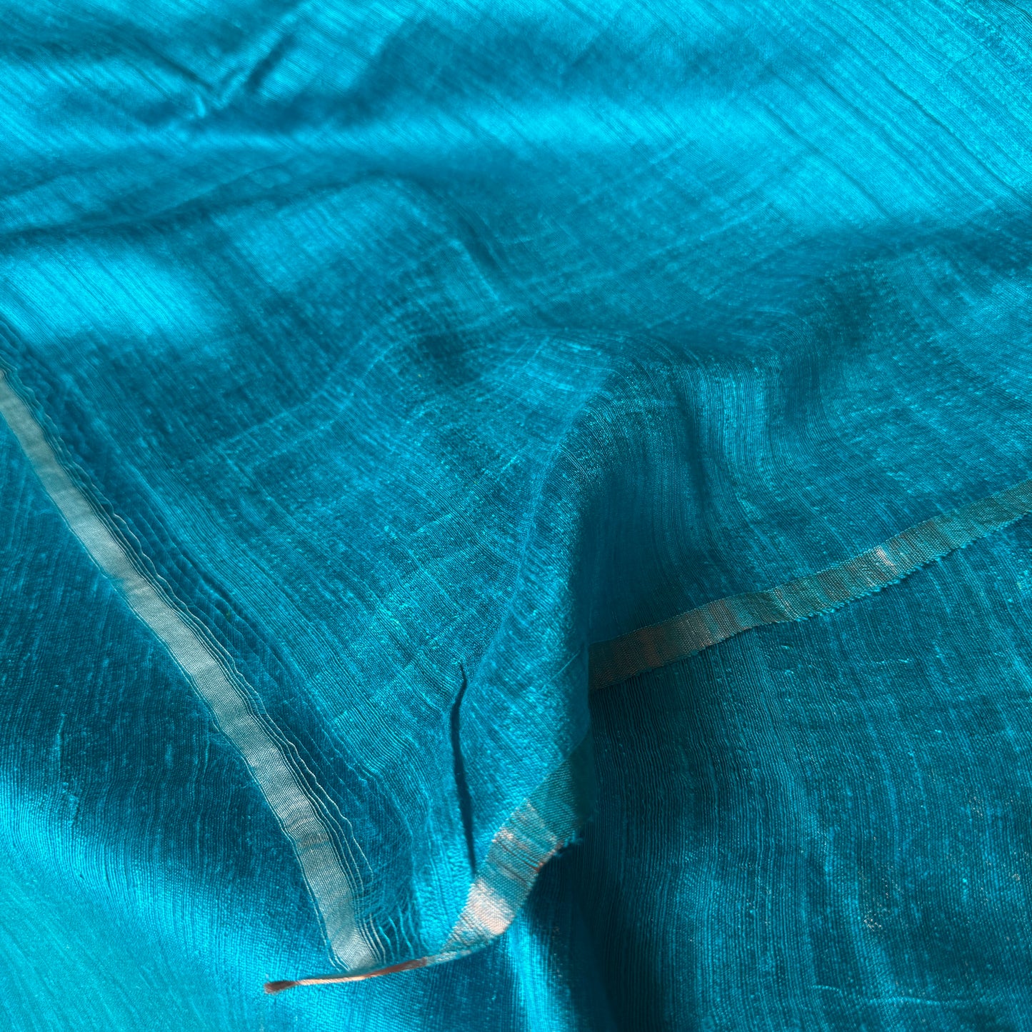 Neelanjana: Blue Handwoven Matka Silk Saree