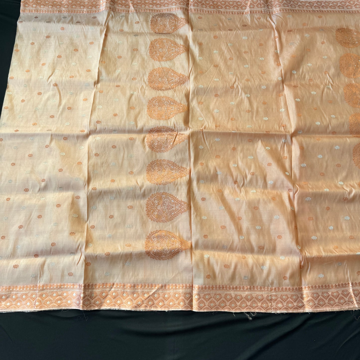 Peach Kesapat Silk Saree