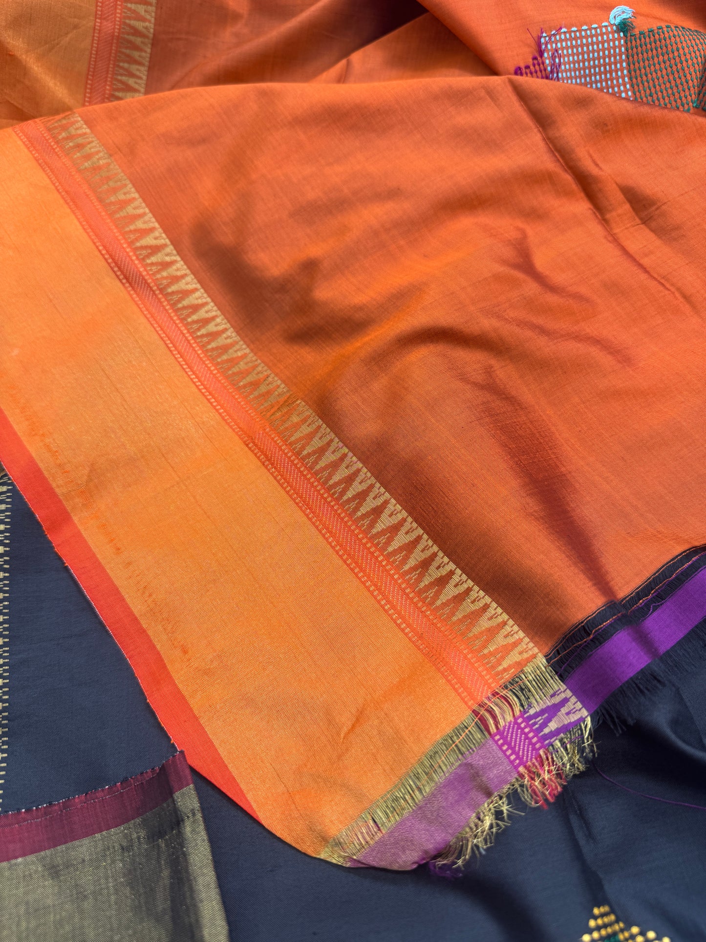 Alisha: Black Handwoven Katan Silk Saree