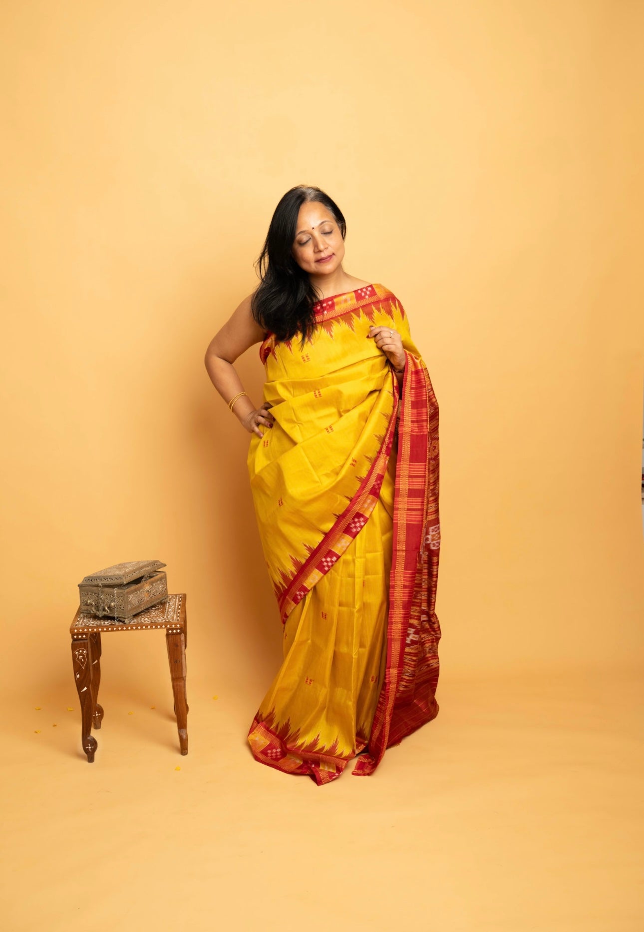Anwesha: Sambalpuri Ikkat silk saree