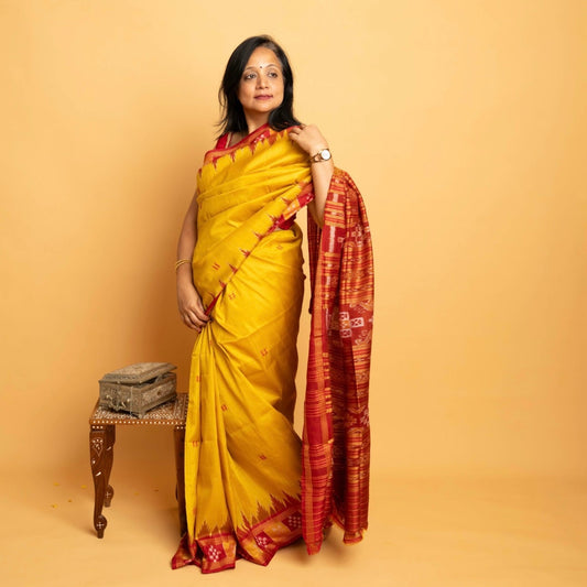 Anwesha: Sambalpuri Ikkat silk saree