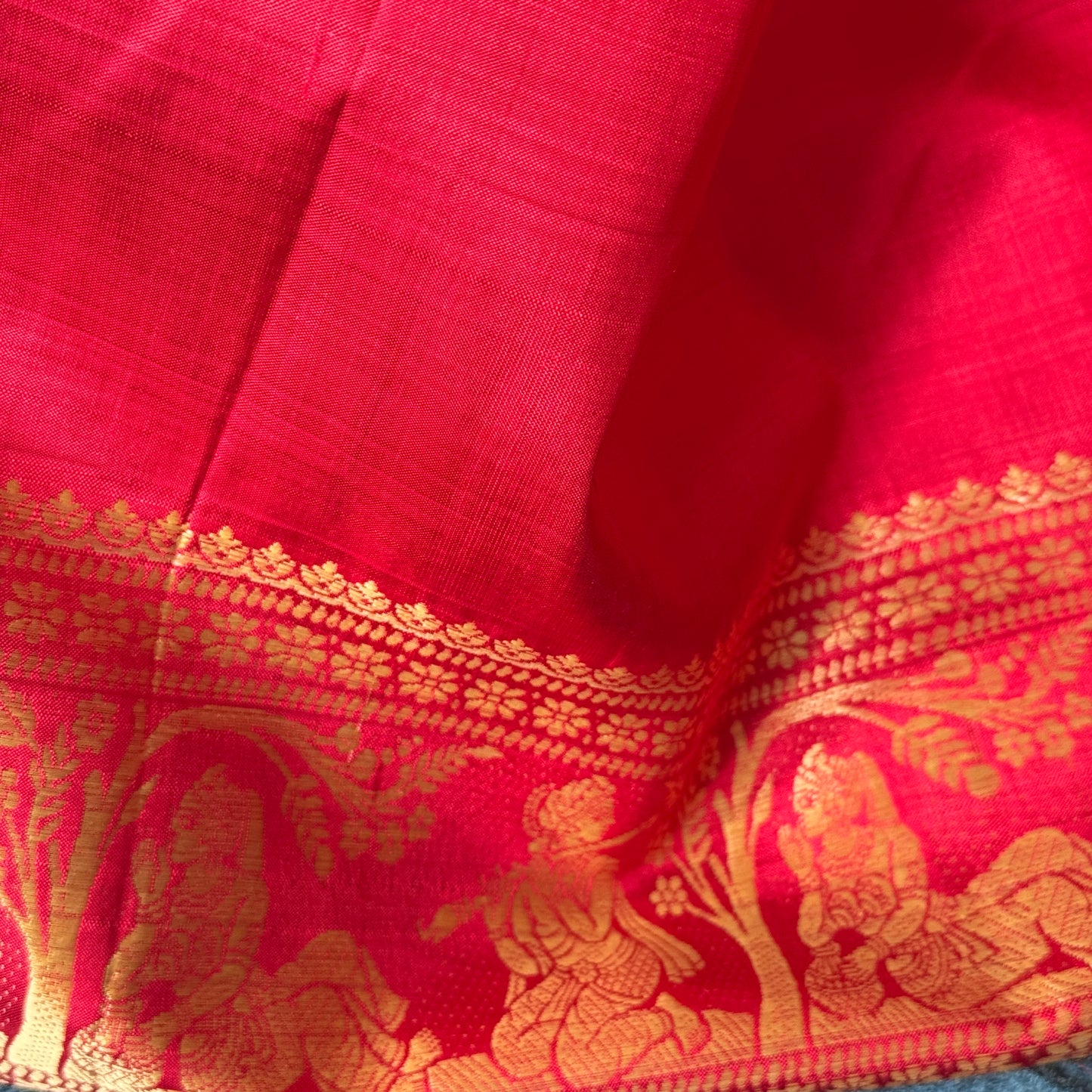 Regalia: Red Baluchari Silk Saree