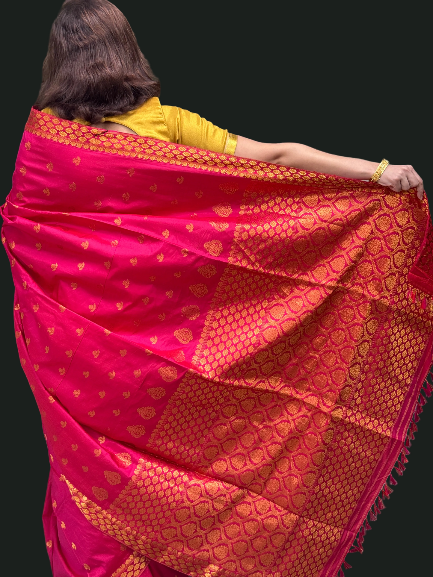 Monica: Pink Paat Silk Saree