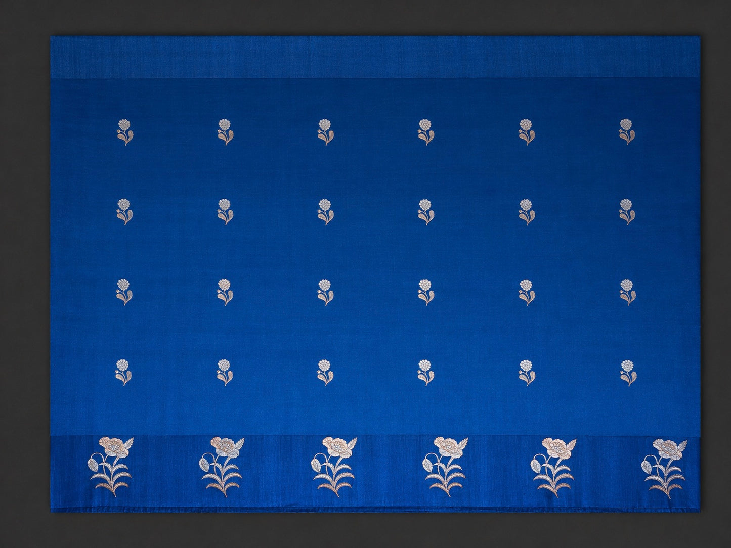 Neelaya: Blue Banarasi Katan Silk Saree