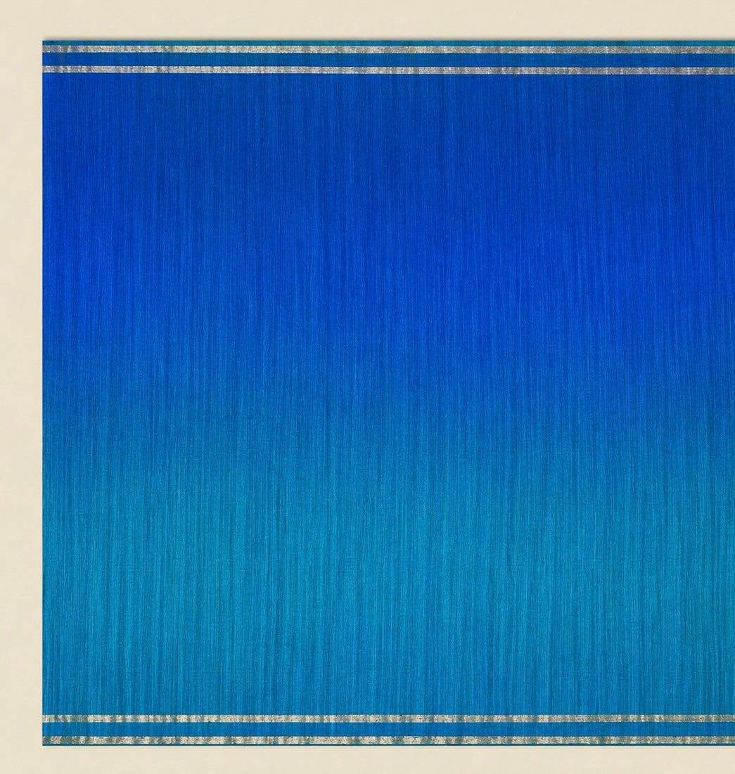 Neelambari: Blue Handwoven Silk Banarasi Saree
