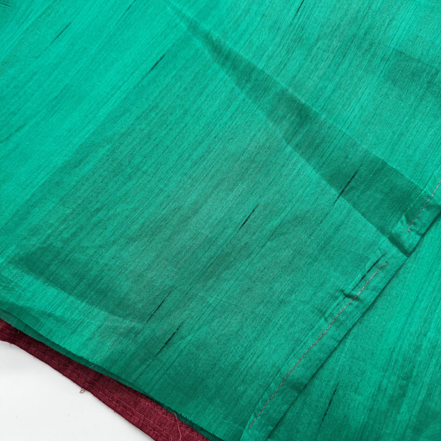 Aira: Green Embroidered Semi-silk Saree