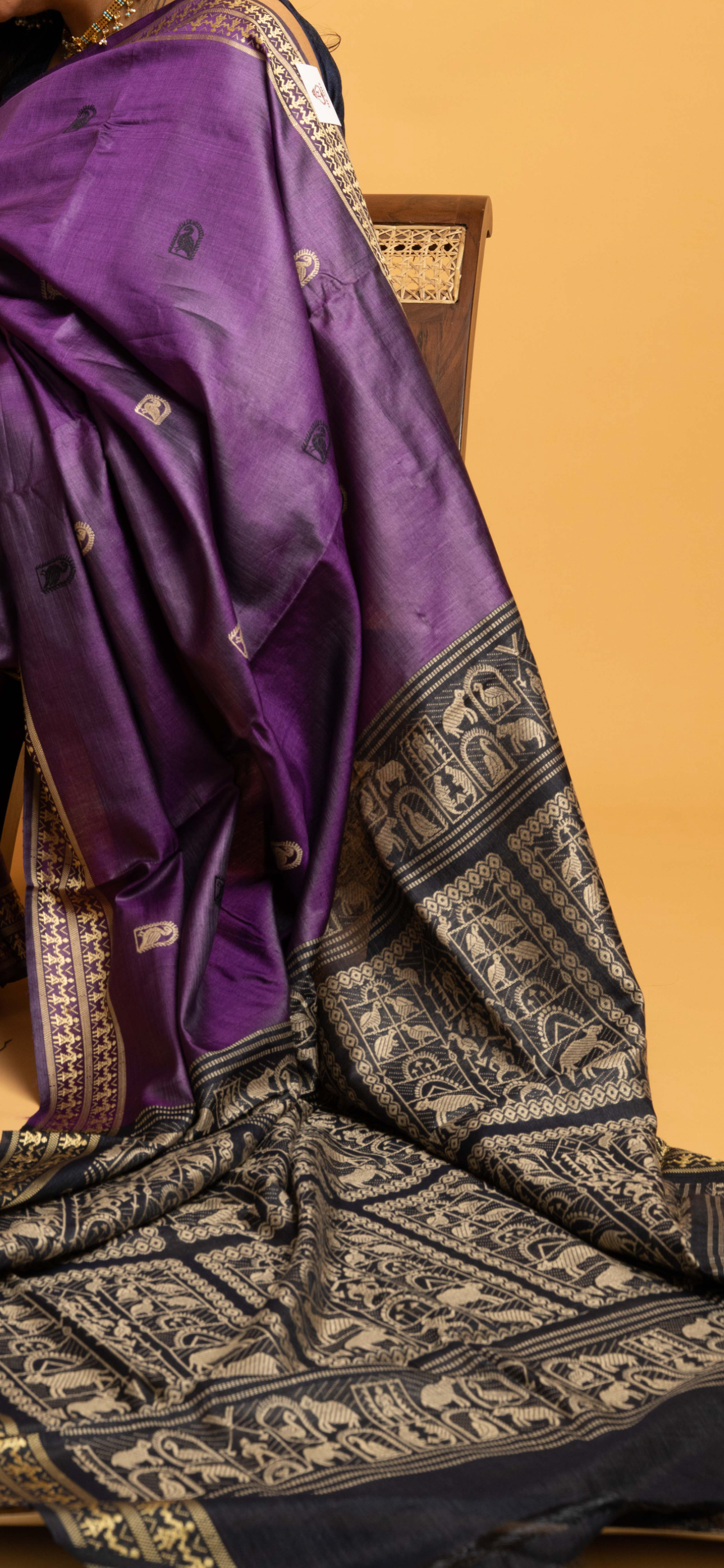 Mahima: Purple Dolabedi Silk Saree