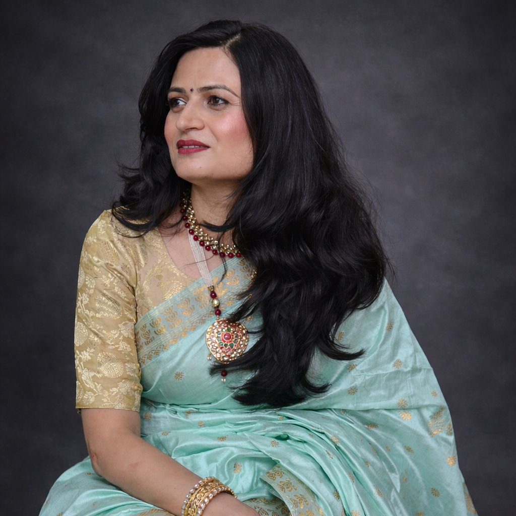 Lekha: Mint Green Handwoven Assam Paat Silk Saree