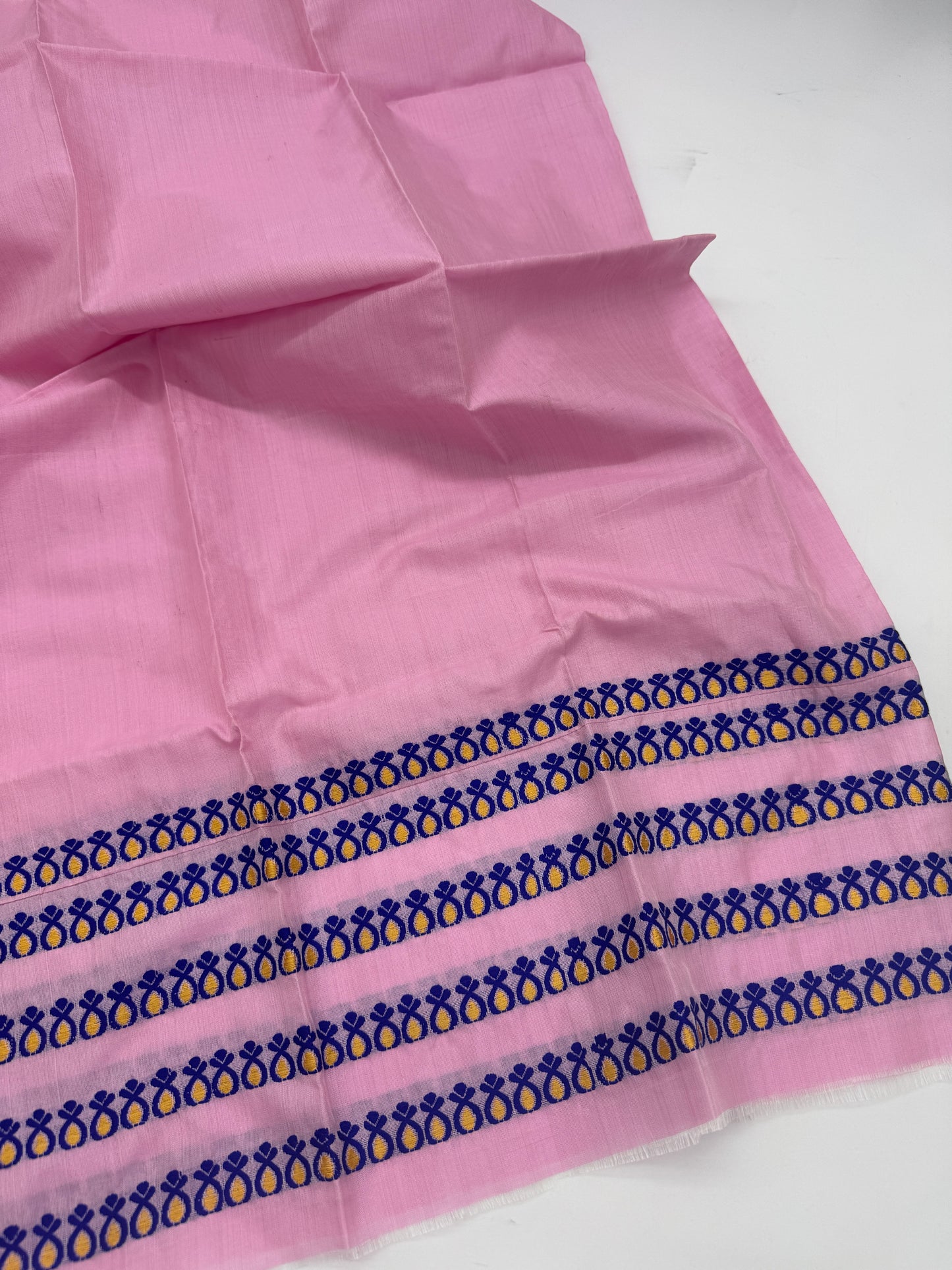 Abha: Pink Handwoven Paat Silk Saree