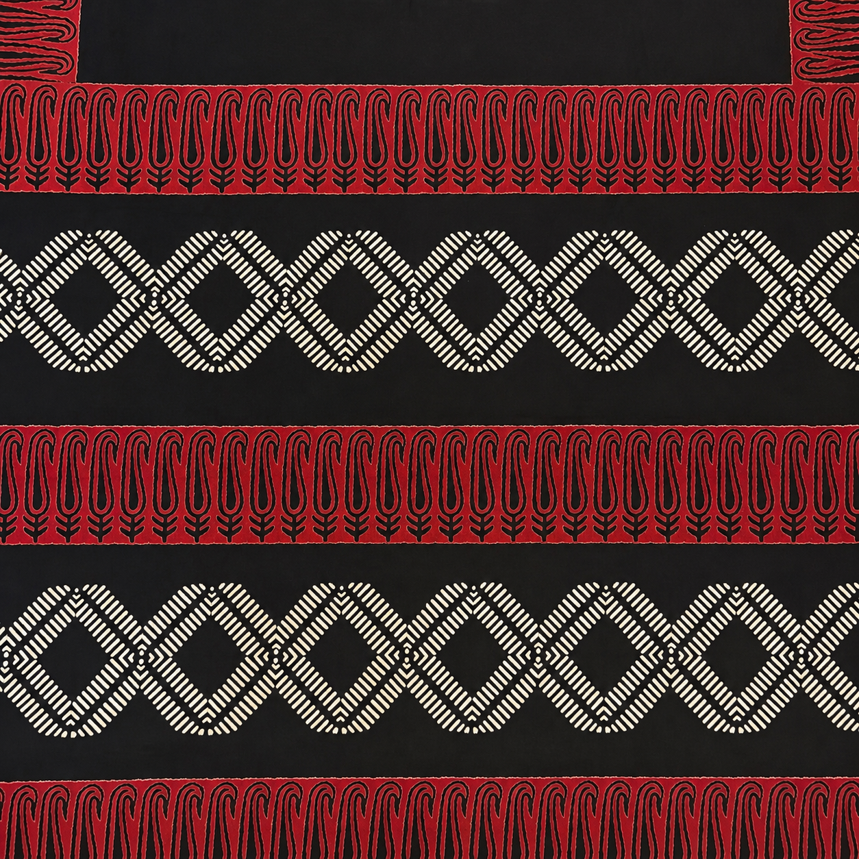 Aheli: Black Cotton Sanganeri Block Print Saree