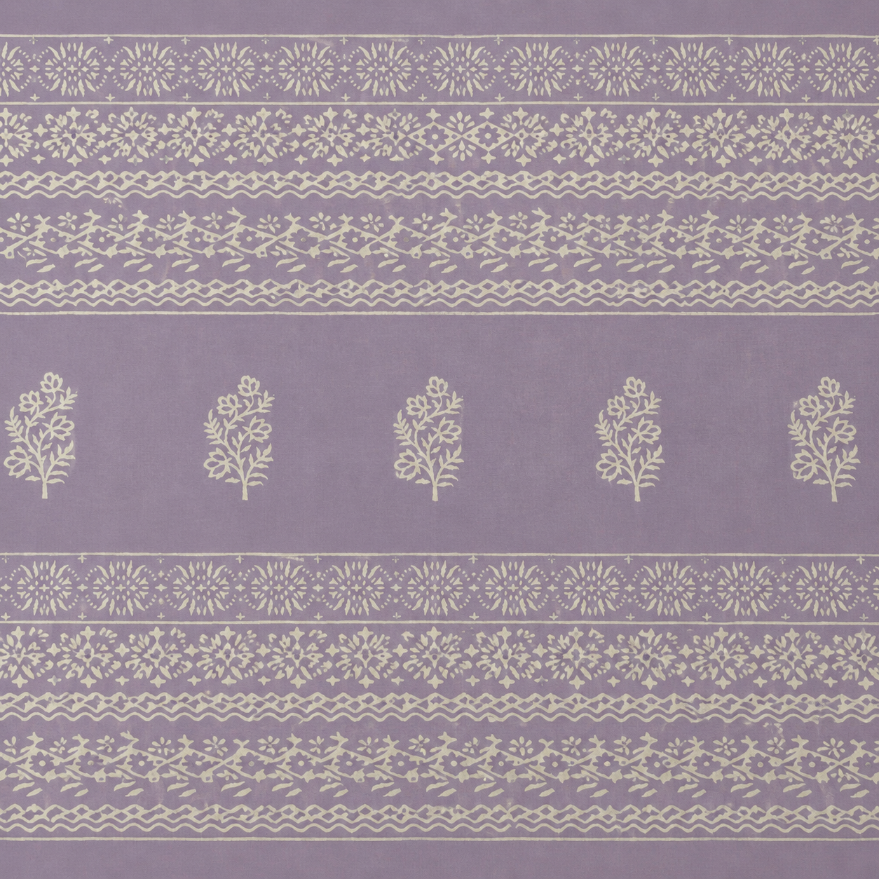 Nandini: Lavender Cotton Sanganeri Block Print Saree