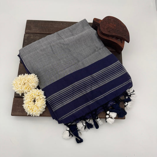 BLUE MUL COTTON SAREE