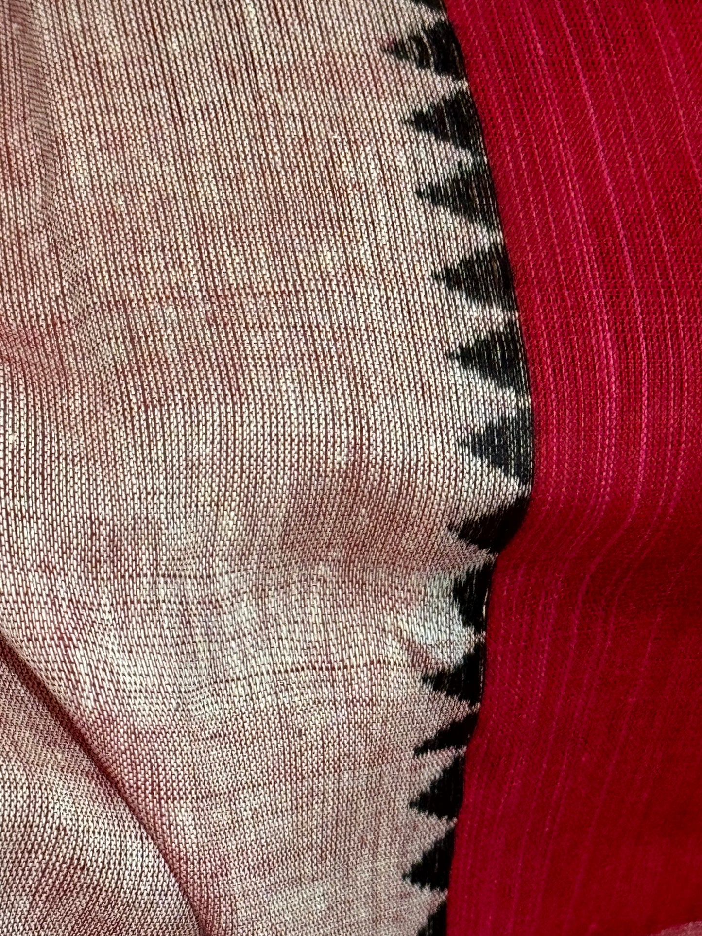 RED DHONEKHALI COTTON-HANDLOOM SAREE