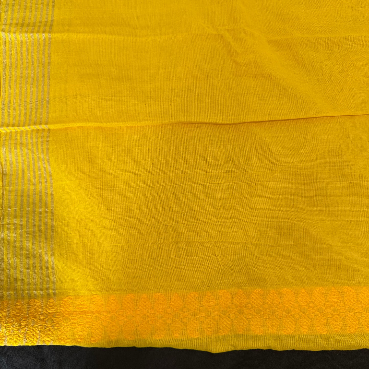 Basanti Baag - Yellow Cotton Assam Handloom Saree
