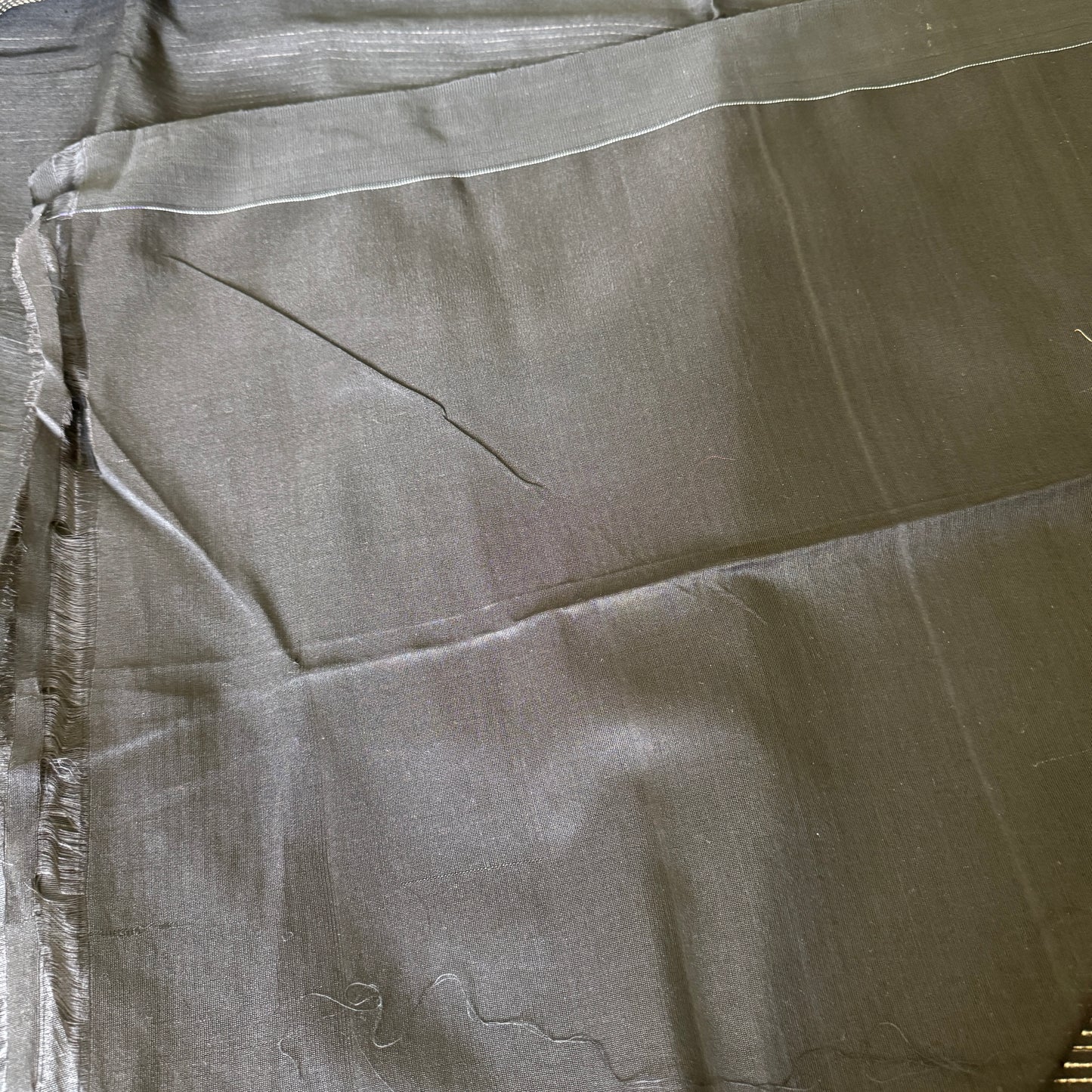 Black Ghicha Matka Silk Saree with Zari Motifs