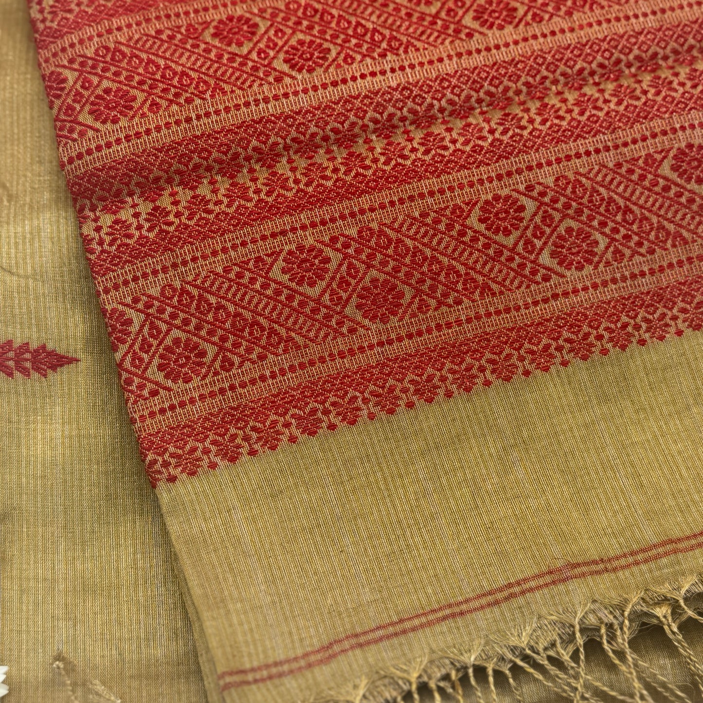 Suryalekha: Gold Tissue Silk Saree