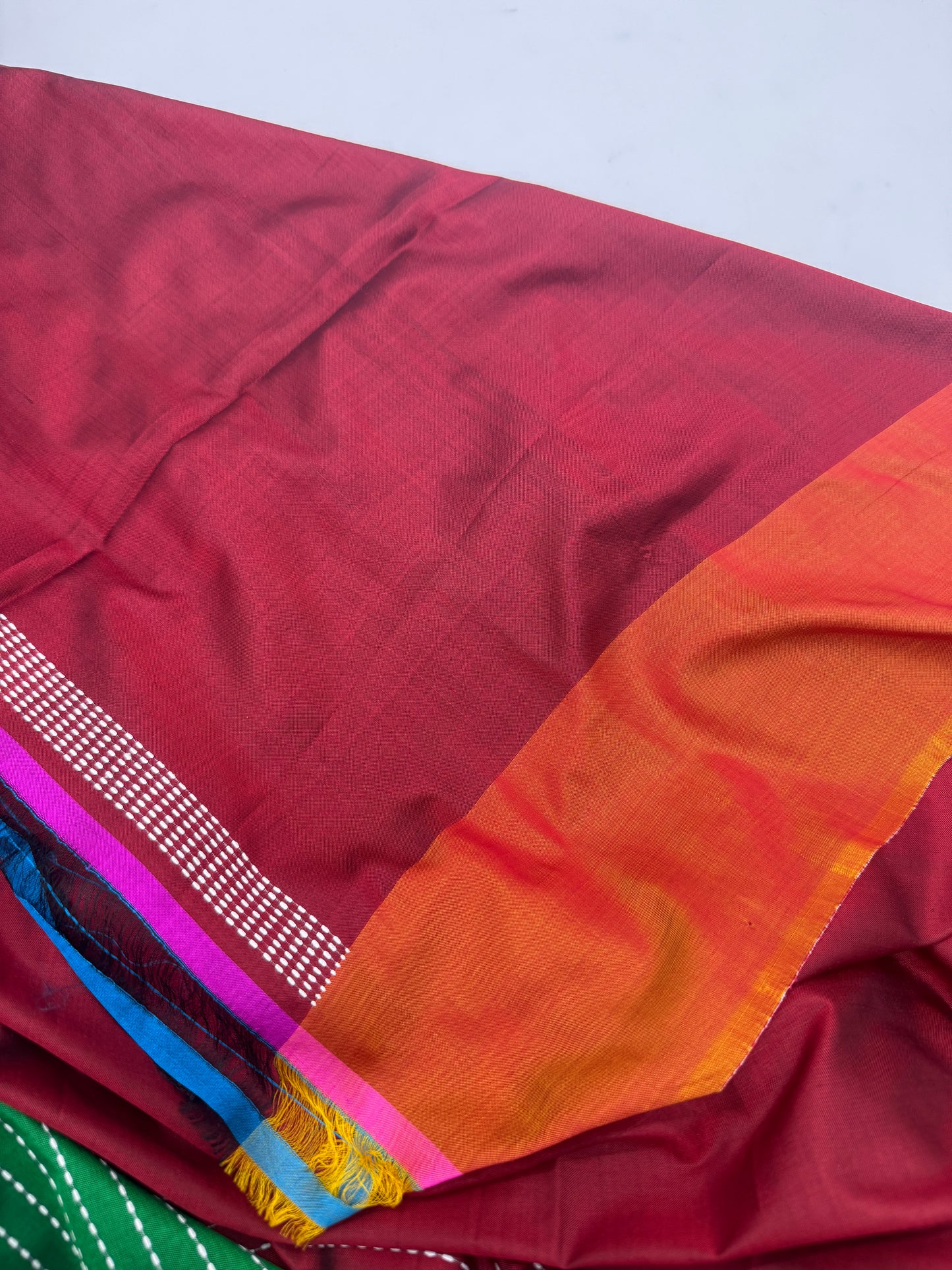 Nivedita: Blue Handwoven Katan Silk Saree
