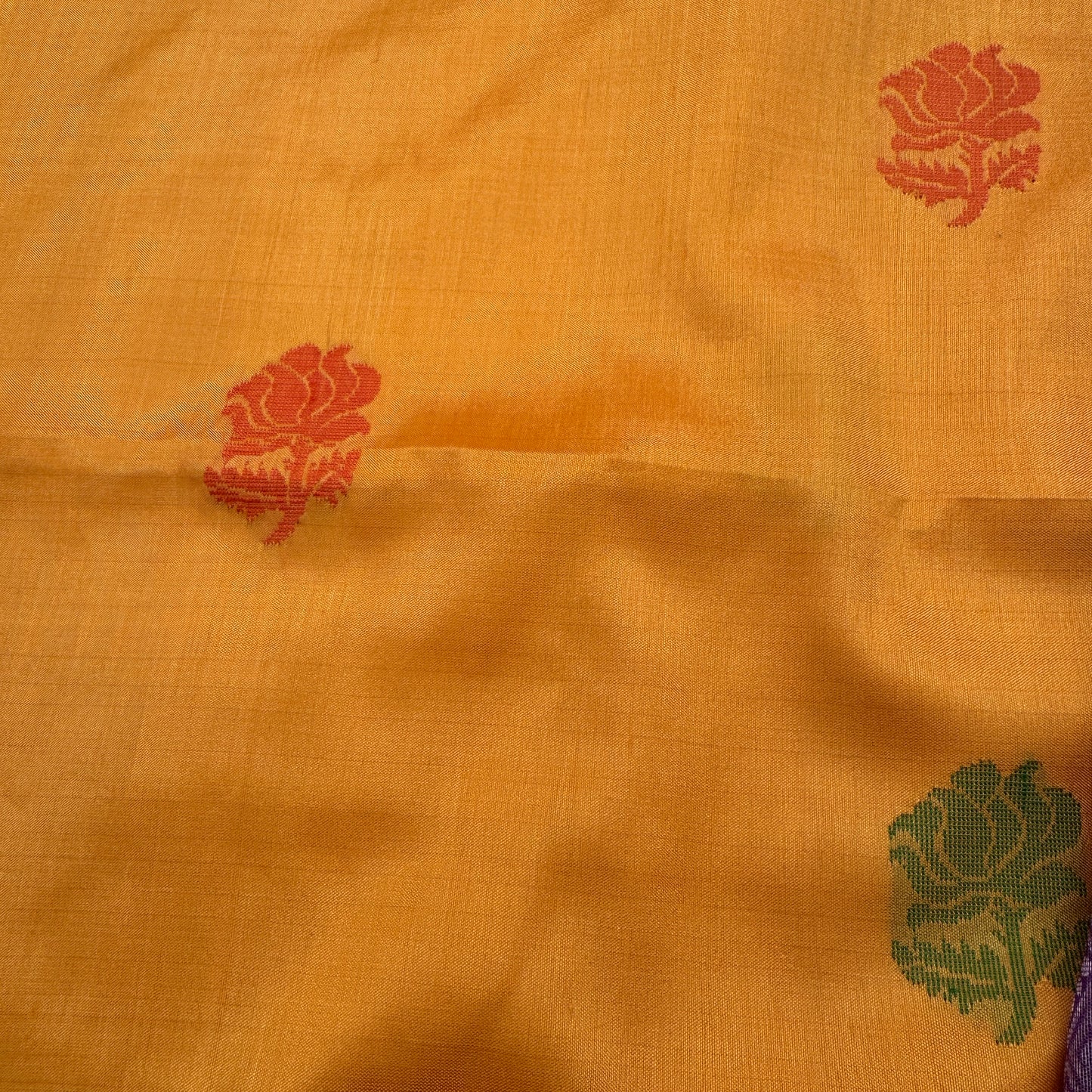 Urvashi: Yellow Katan Silk Saree